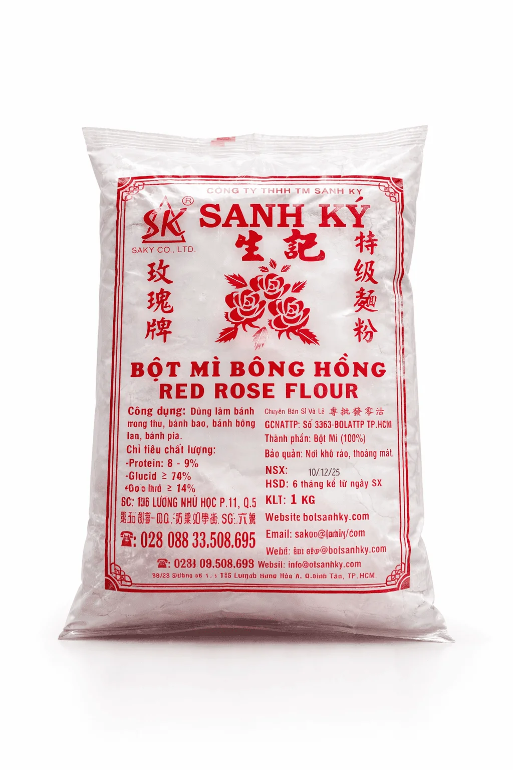 Bột mì bông hồng đỏ Sanh Ký
